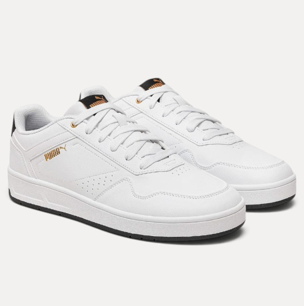 Кросівки Puma Court Classic White Black Gold