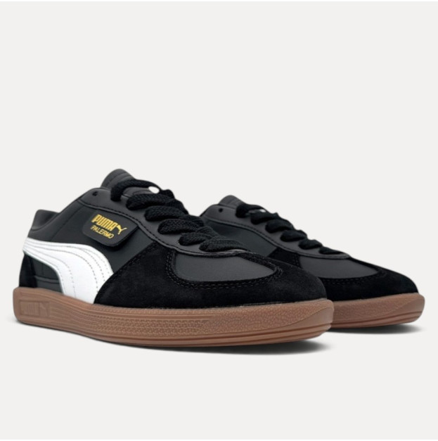 Кросівки Puma Palermo Leather Black Feather Grey Gum