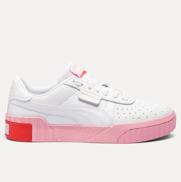 Кросівки Puma White & Pink Cali Trainers