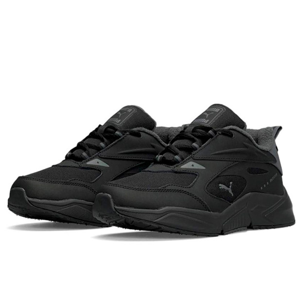 Puma RS All Black Grey З ФЛІСОМ